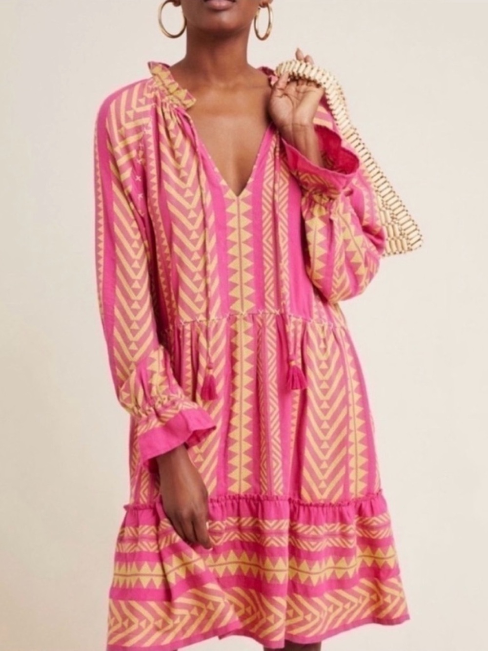 Anthropologie MAEVE Dominique Embroidered Mini Dress SMALL - Picture 12 of 13